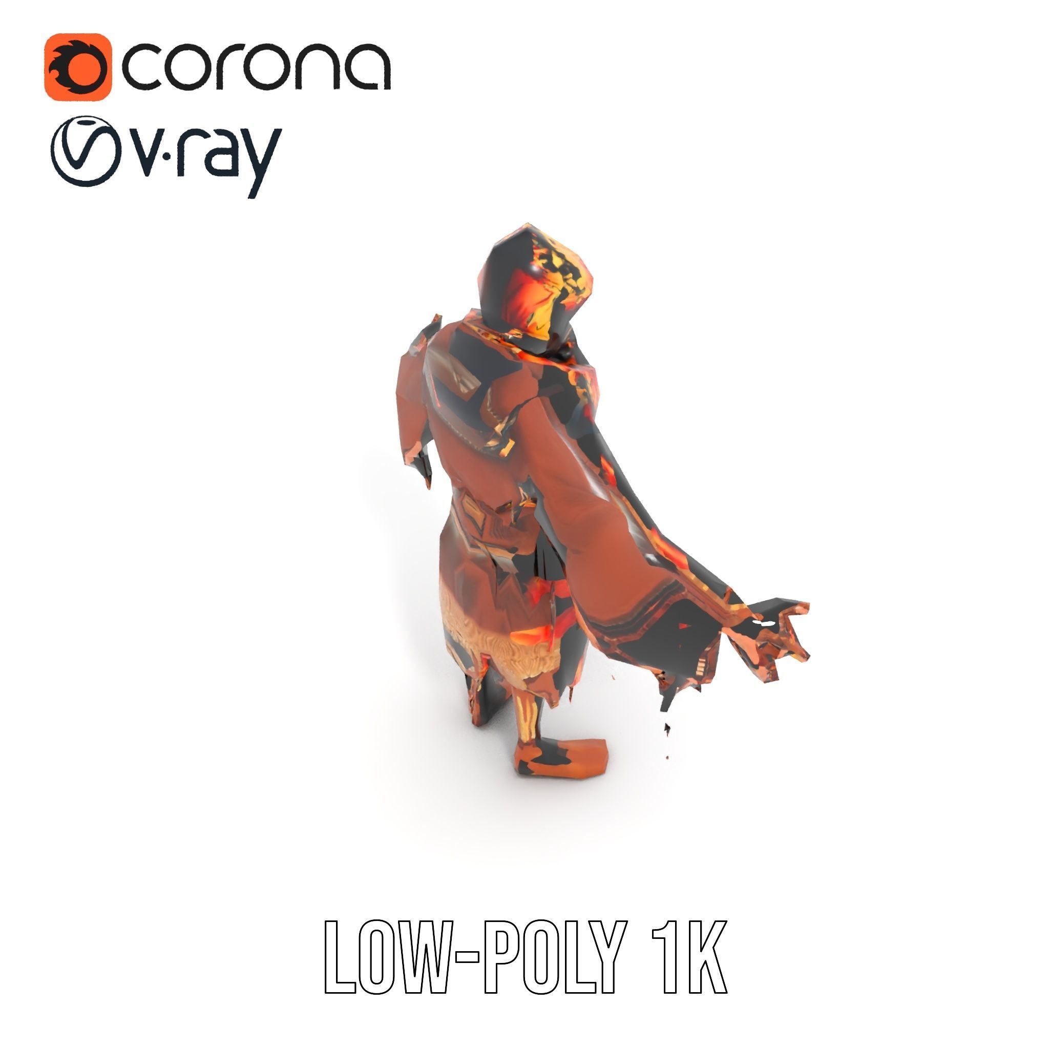 Native American Inspired Child Character Model Rigged and Ani... Low-poly 3D model_21