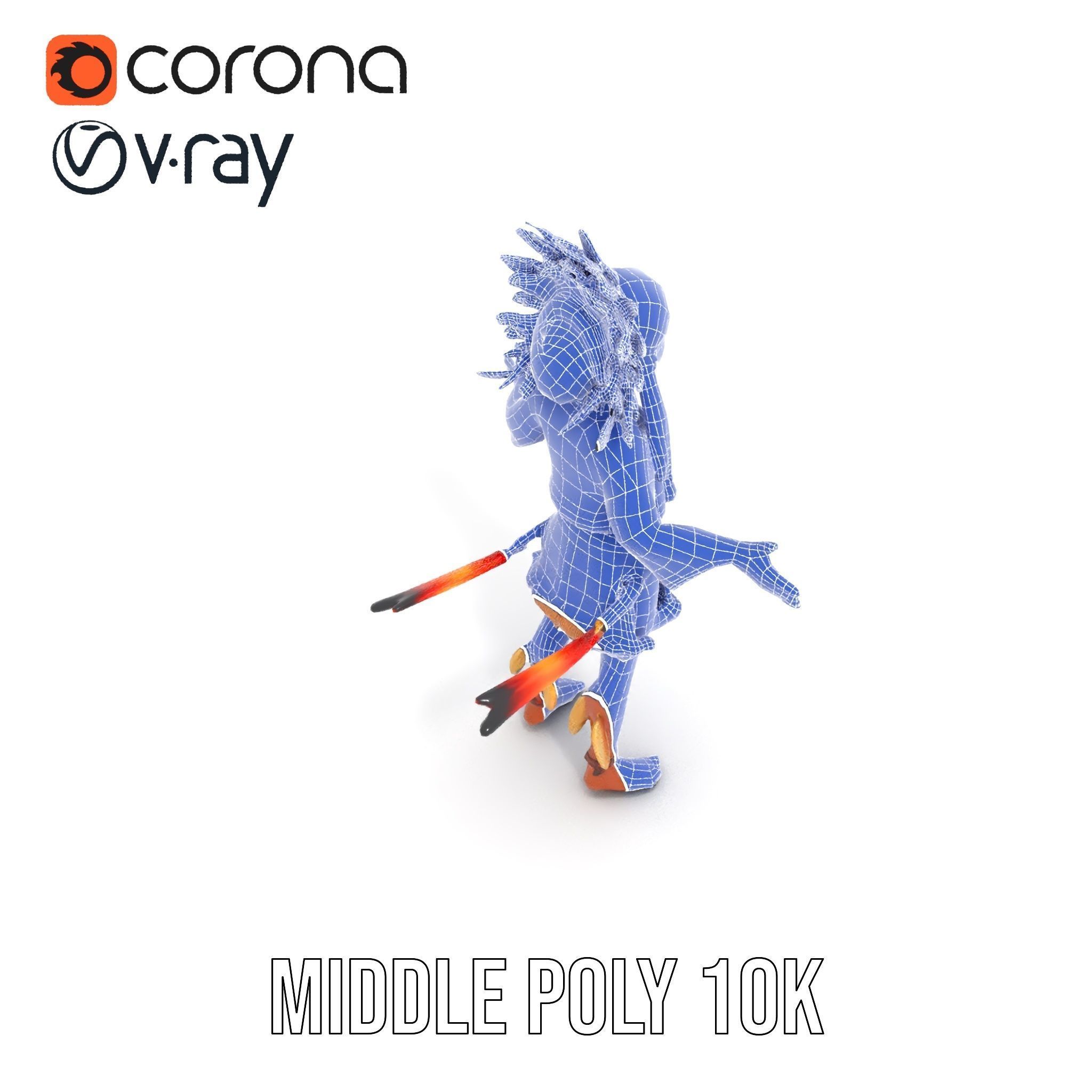 Native American Inspired Child Character Model Rigged and Ani... Low-poly 3D model_18