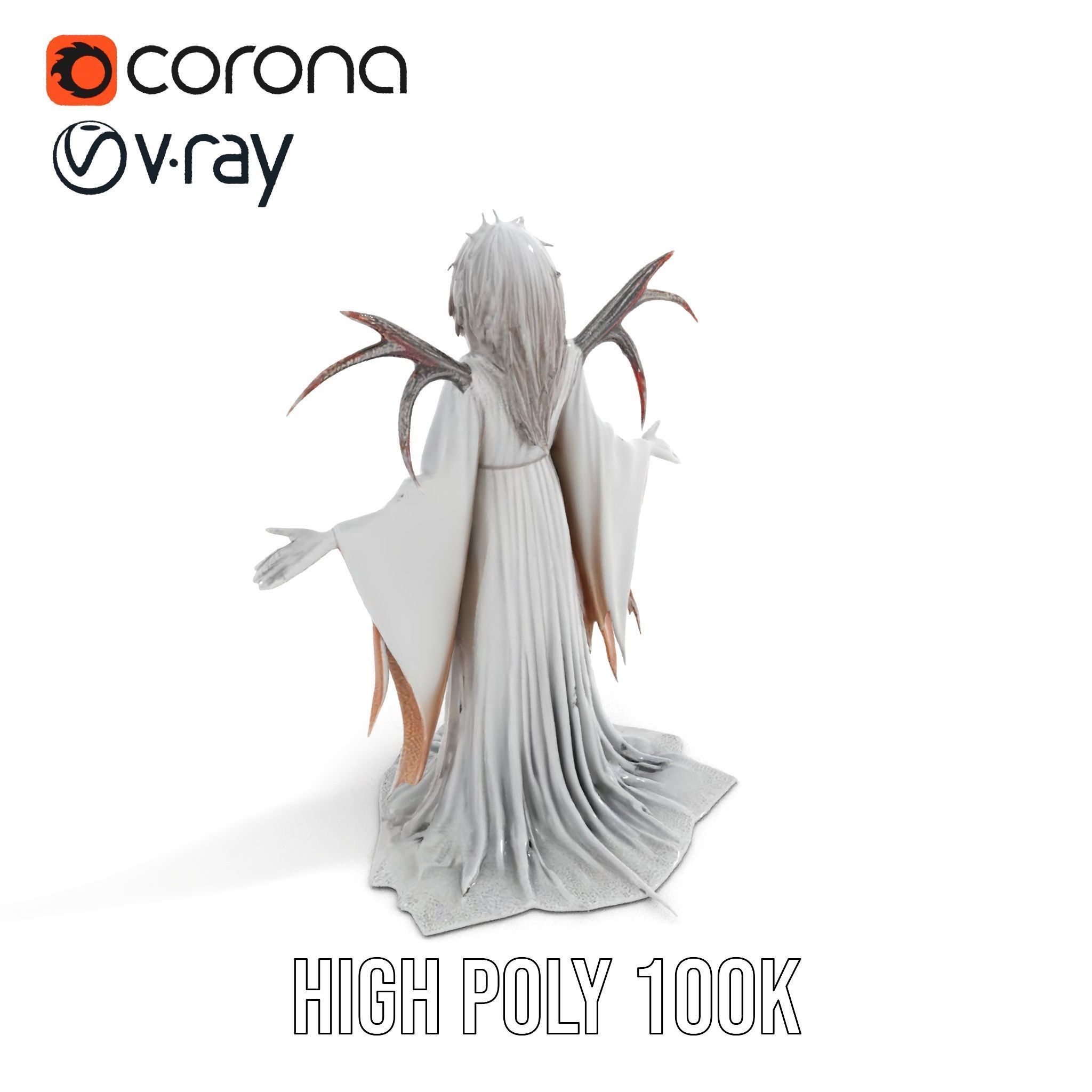 Spectral Ghost Reaper Rigged and Animated D Model Low-poly 3D model_28