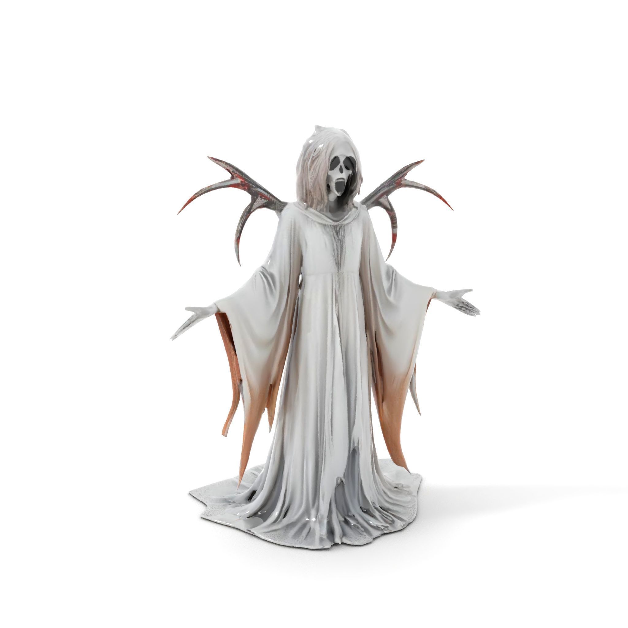 Spectral Ghost Reaper Rigged and Animated D Model Low-poly 3D model_10