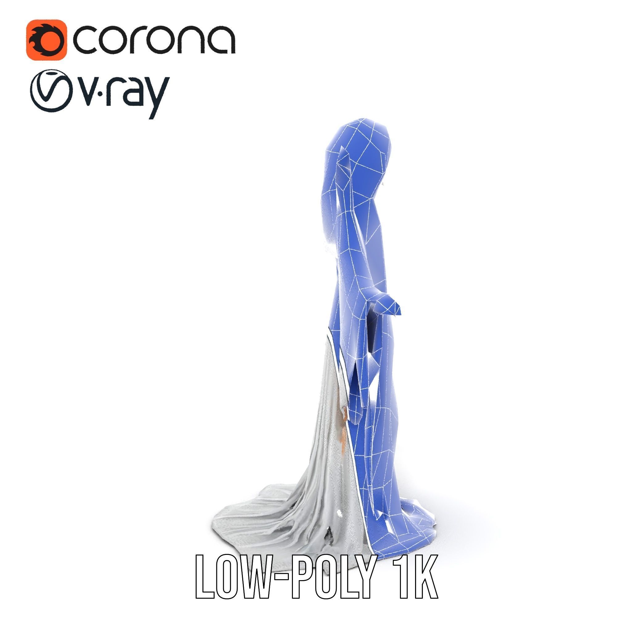 Spectral Ghost Reaper Rigged and Animated D Model Low-poly 3D model_16