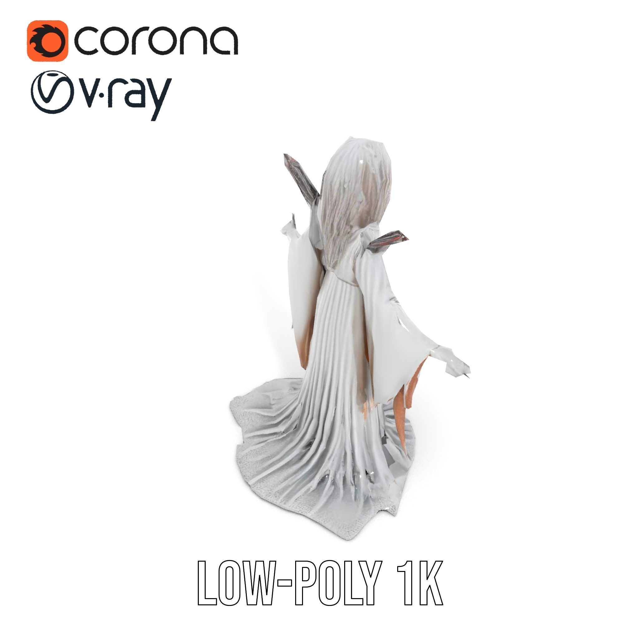 Spectral Ghost Reaper Rigged and Animated D Model Low-poly 3D model_11