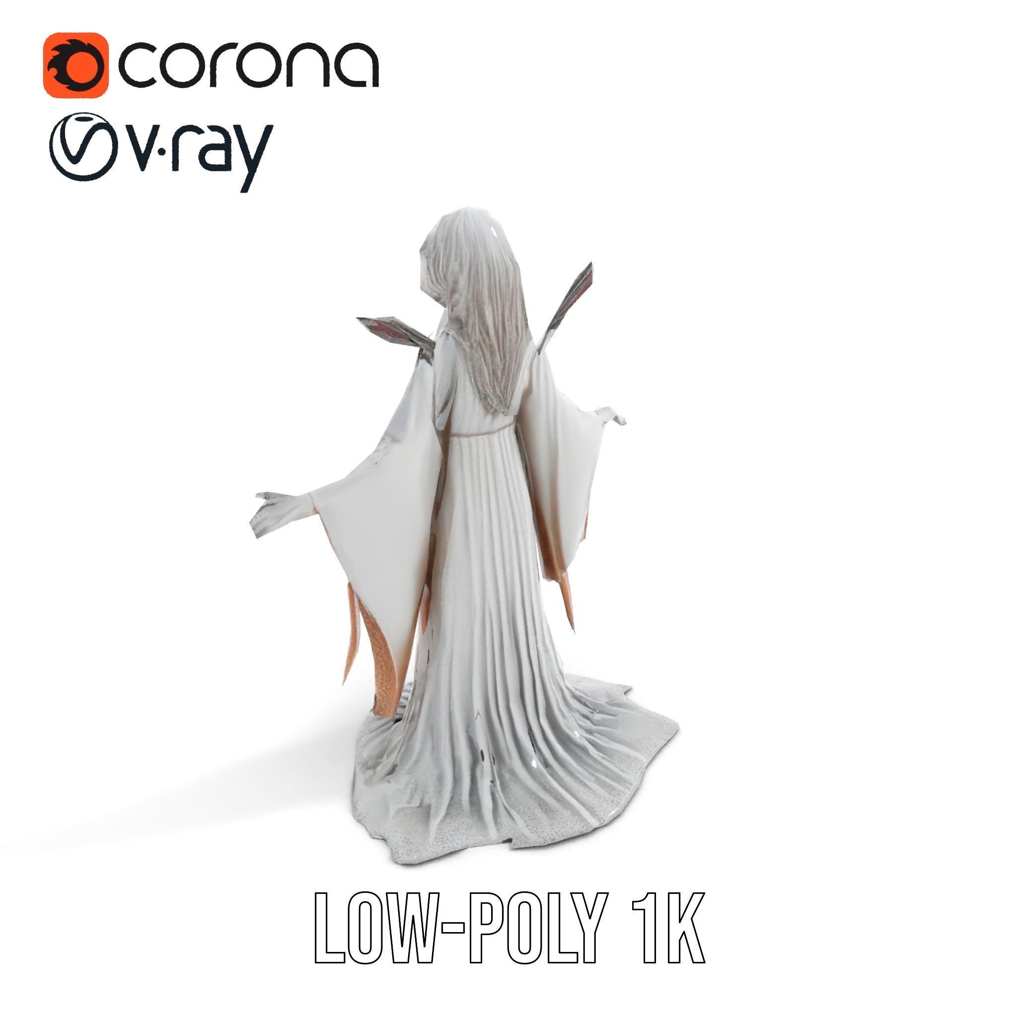 Spectral Ghost Reaper Rigged and Animated D Model Low-poly 3D model_19