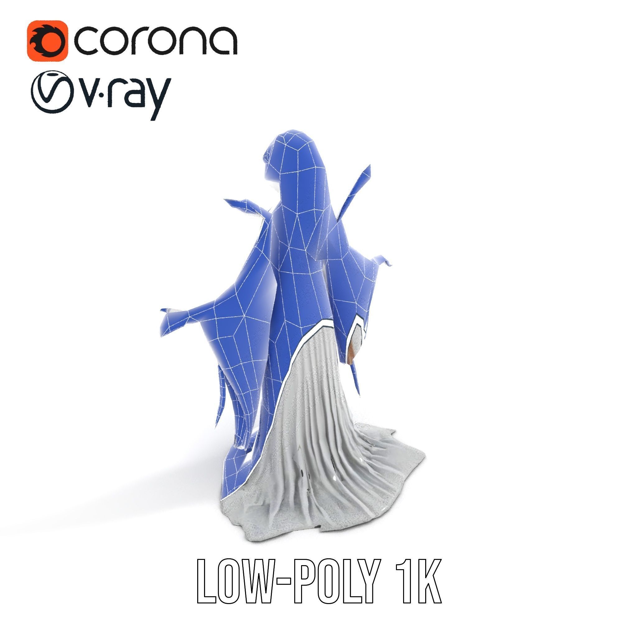 Spectral Ghost Reaper Rigged and Animated D Model Low-poly 3D model_21