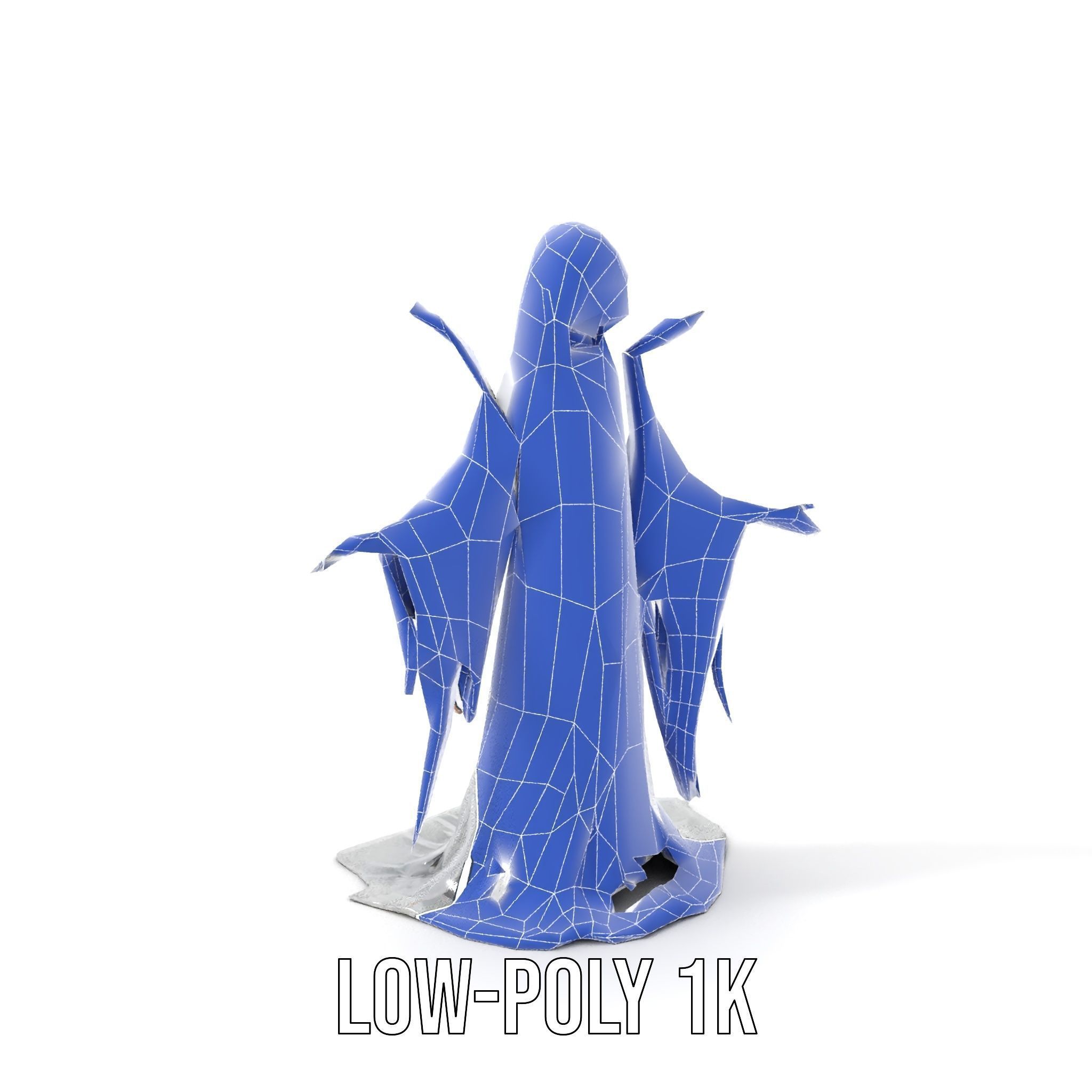 Spectral Ghost Reaper Rigged and Animated D Model Low-poly 3D model_30