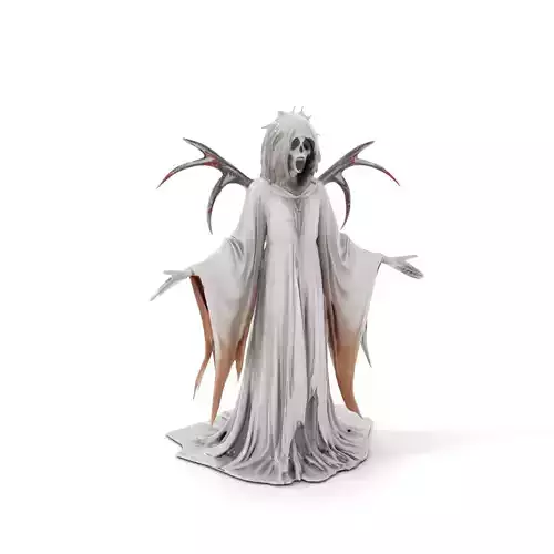 Spectral Ghost Reaper Rigged and Animated D Model