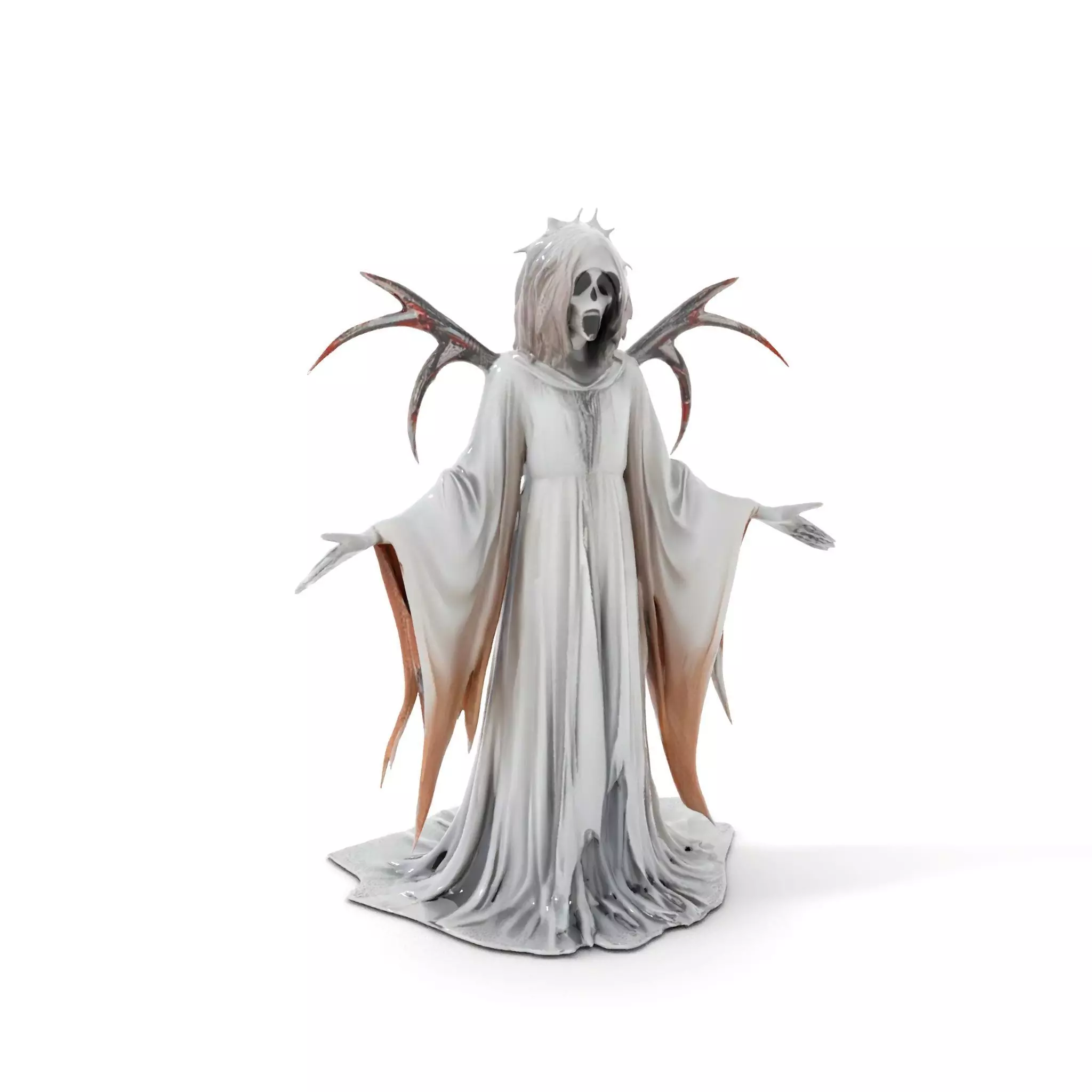 Spectral Ghost Reaper Rigged and Animated D Model Low-poly 3D model_0
