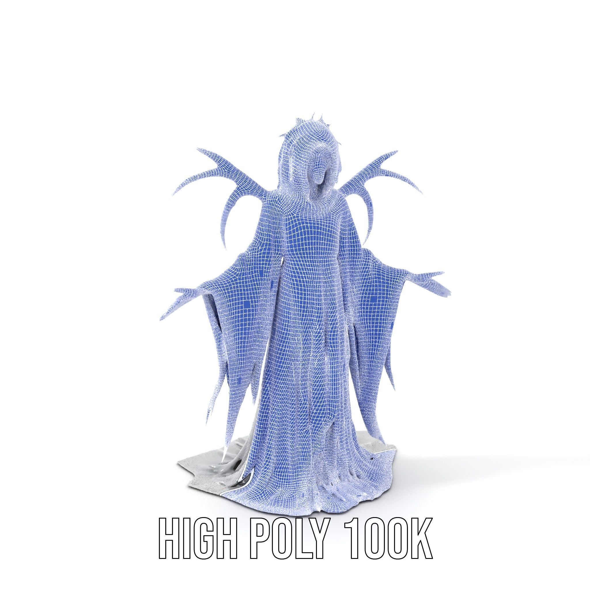 Spectral Ghost Reaper Rigged and Animated D Model Low-poly 3D model_4