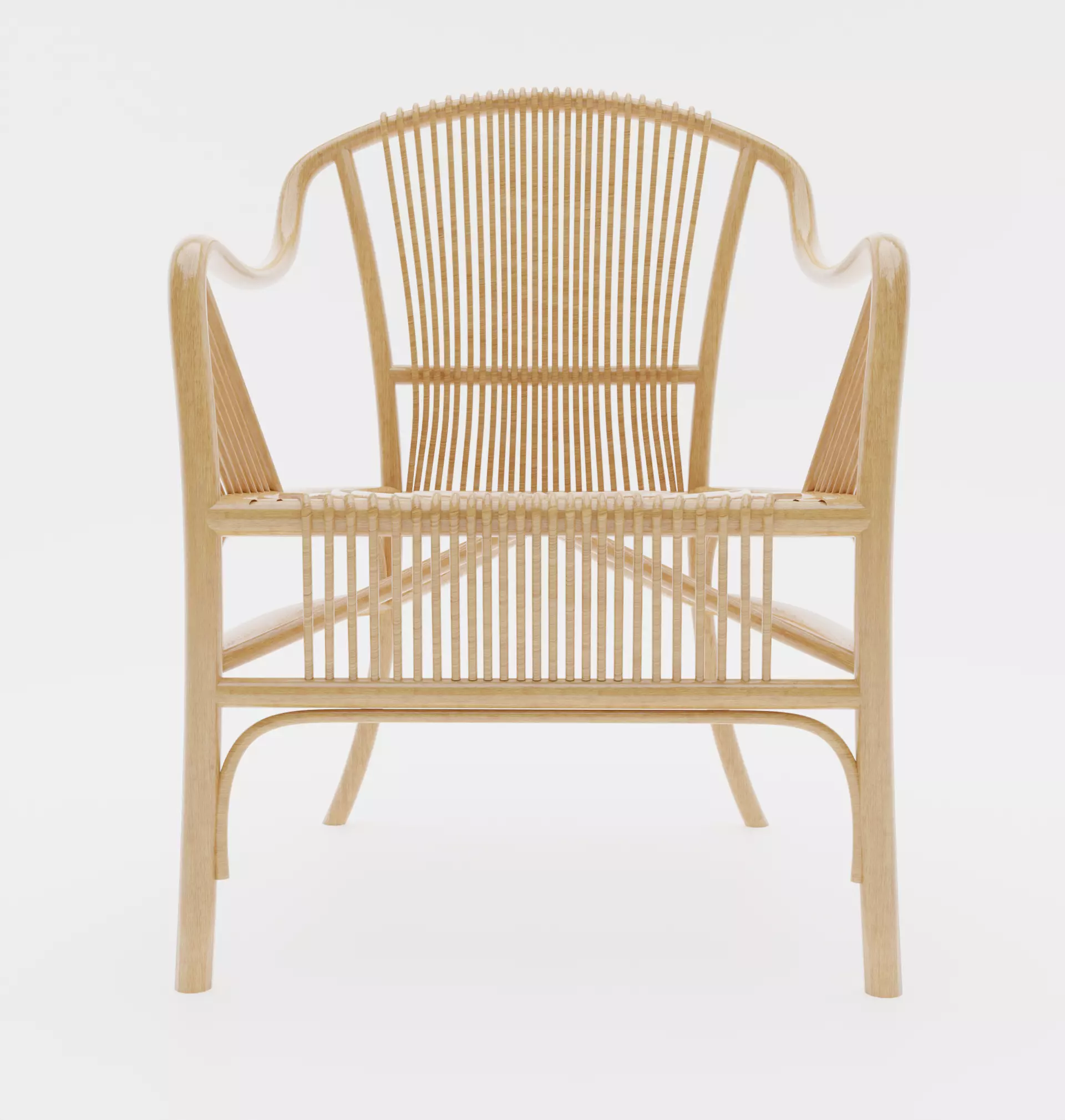 Wicker chair 3D model