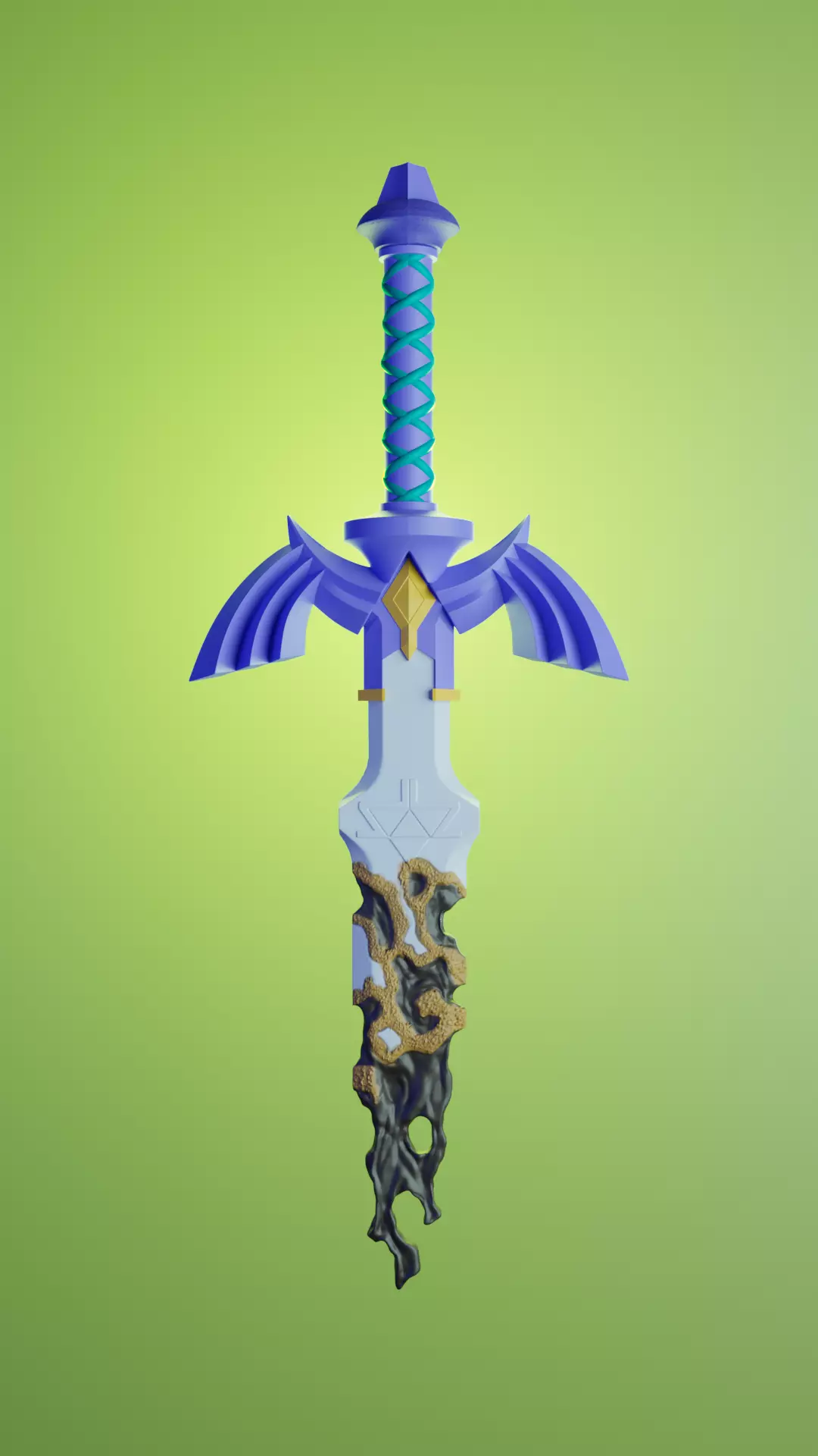 Decayed Master Sword 3D print model