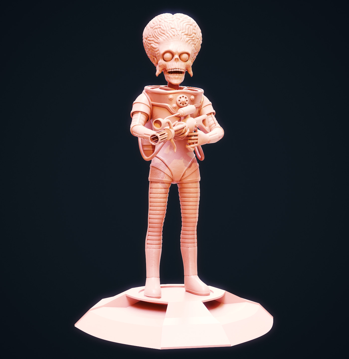 Mars Attacks Martian 3D print model_5
