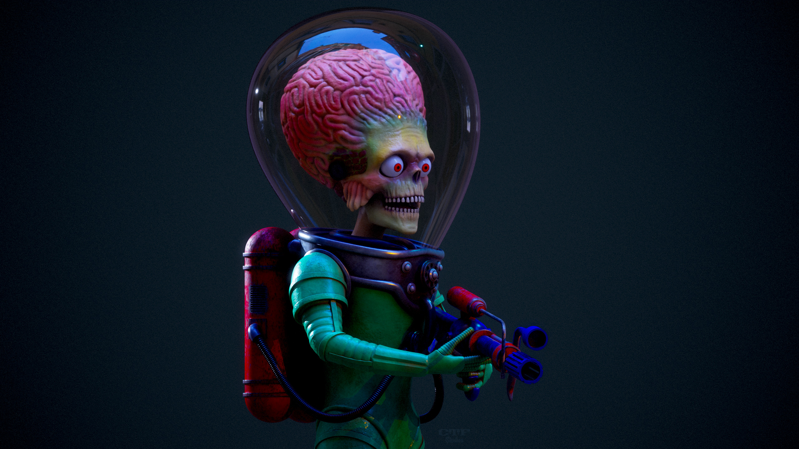 Mars Attacks Martian 3D print model_1
