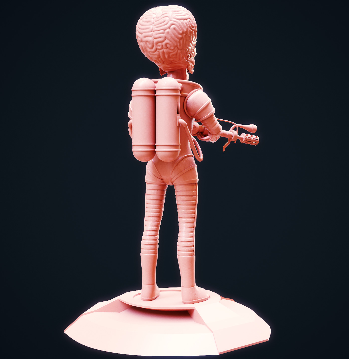 Mars Attacks Martian 3D print model_4