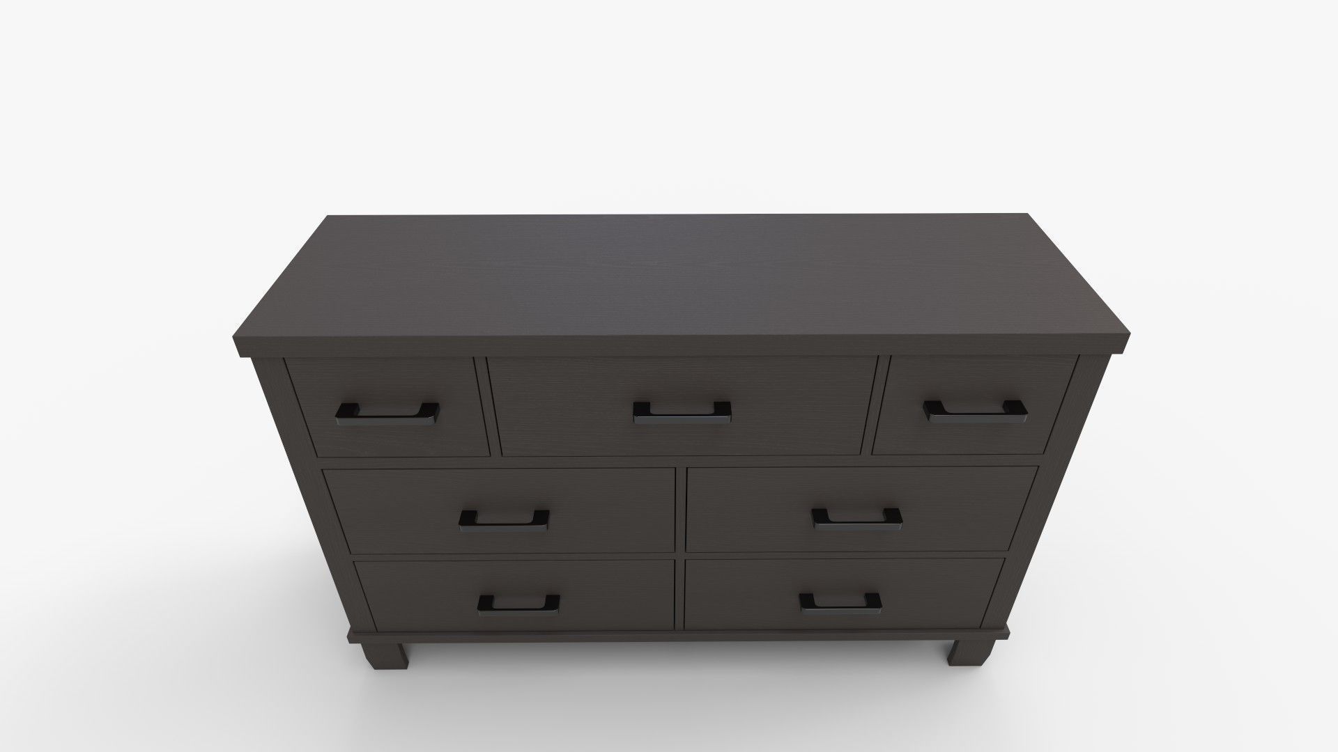 Covetown Dresser In Dark Brown 3D model_8