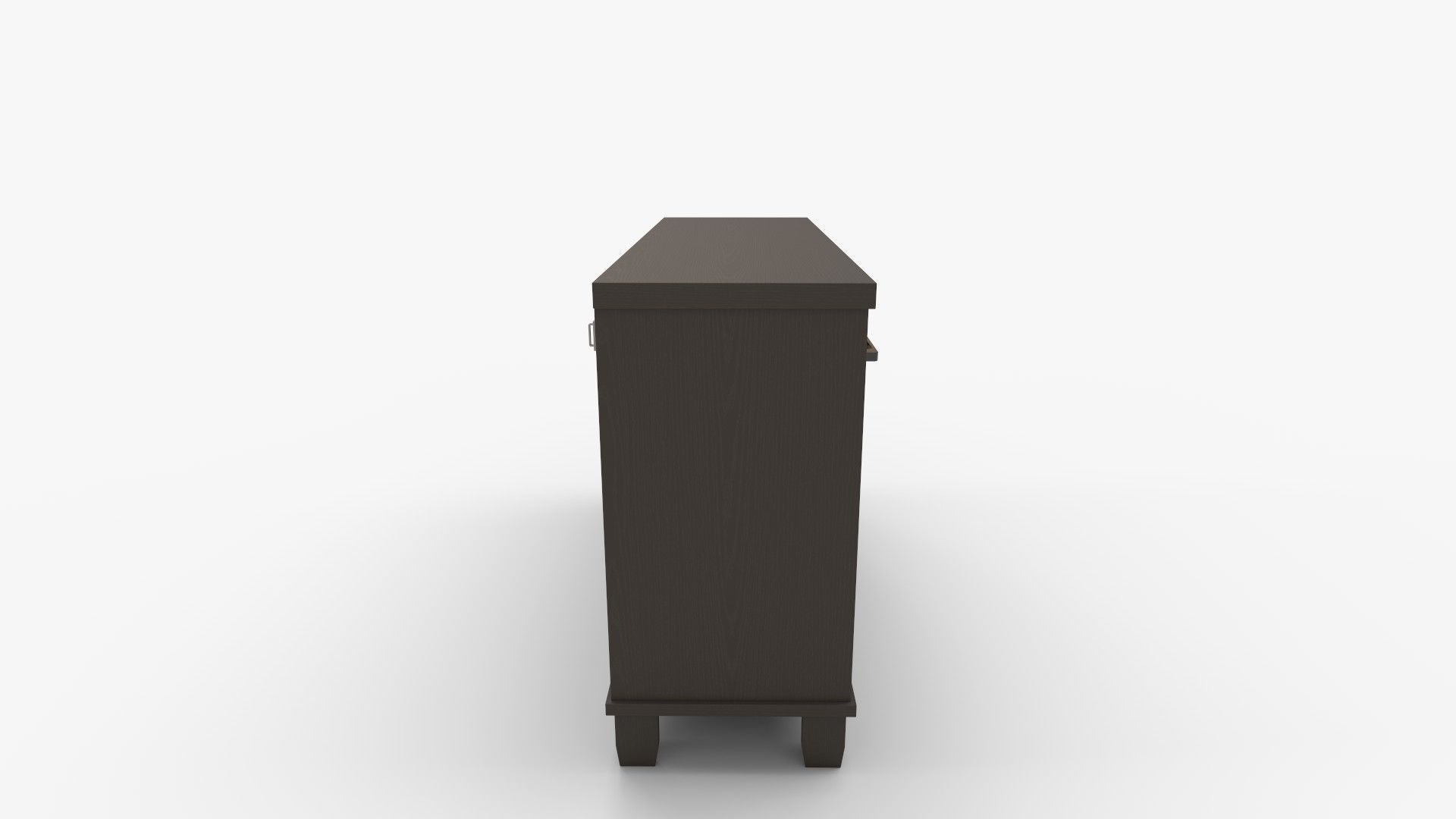 Covetown Dresser In Dark Brown 3D model_2