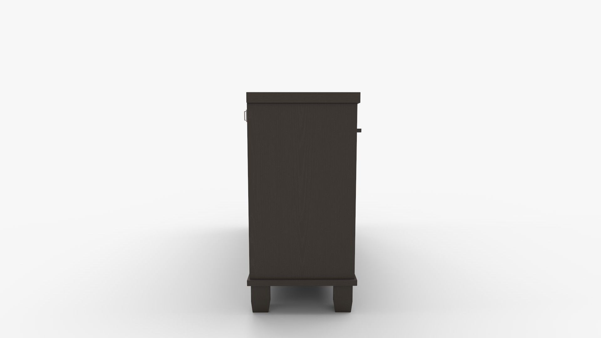 Covetown Dresser In Dark Brown 3D model_1