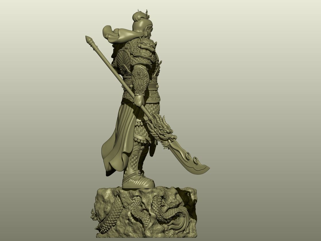 GUAN YU 04 3d print model 3D print model_3
