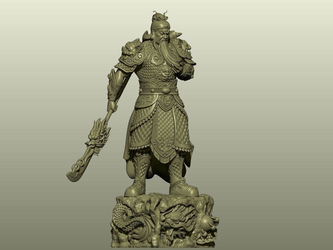 GUAN YU 04 3d print model 3D print model_1