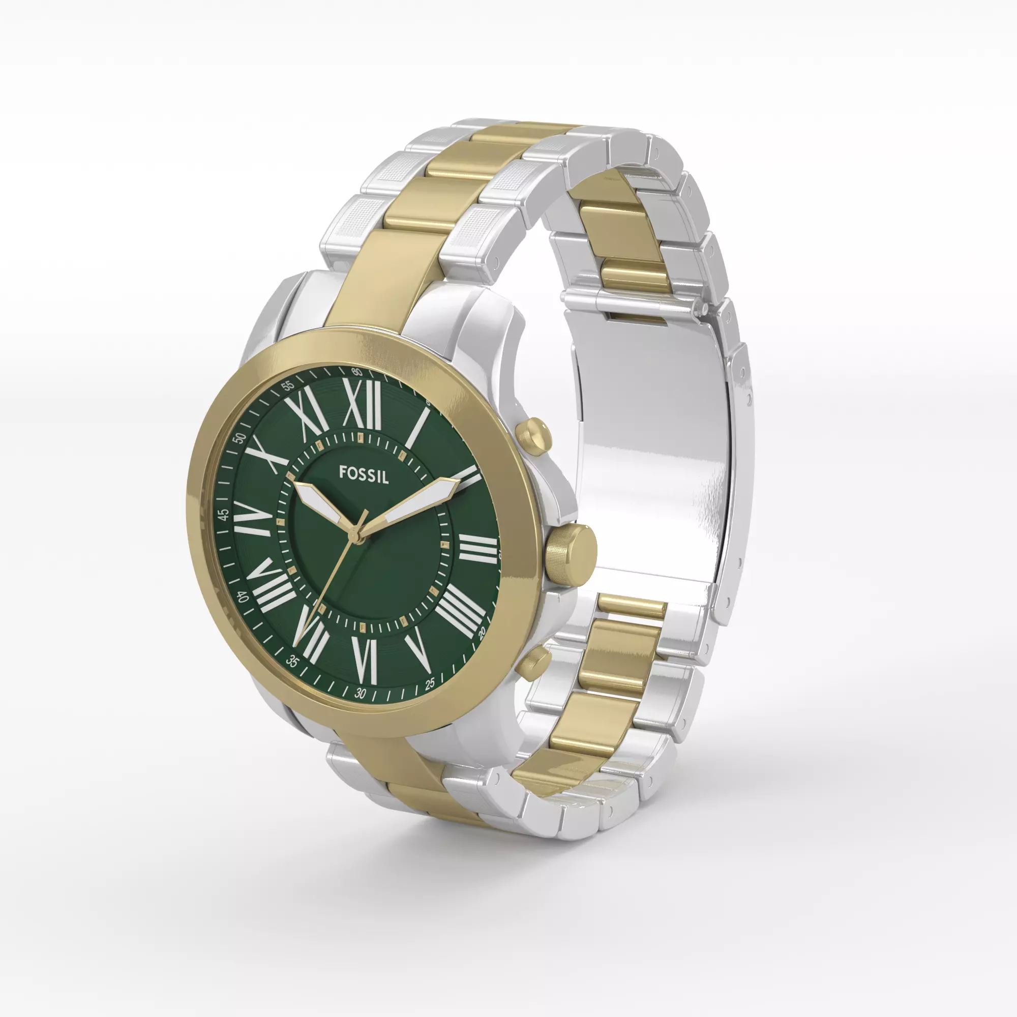Analog Watch 3D model_0