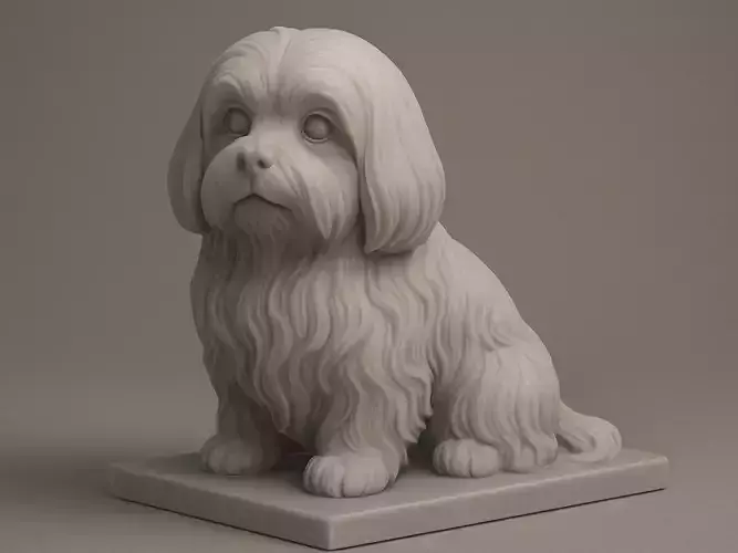 Maltese Dog  3D print model