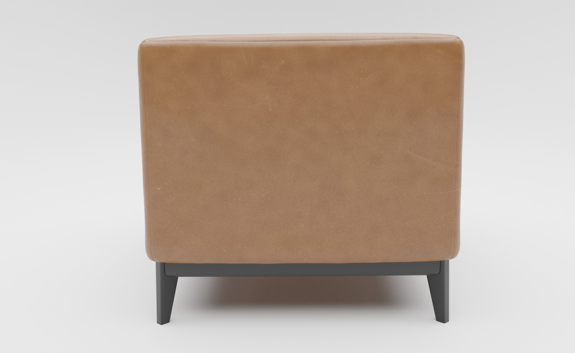 Armchair Low-poly 3D model_5
