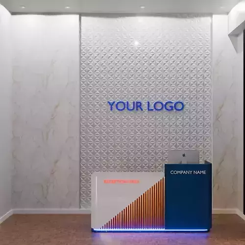 Modern Office Reception Area 3D Model