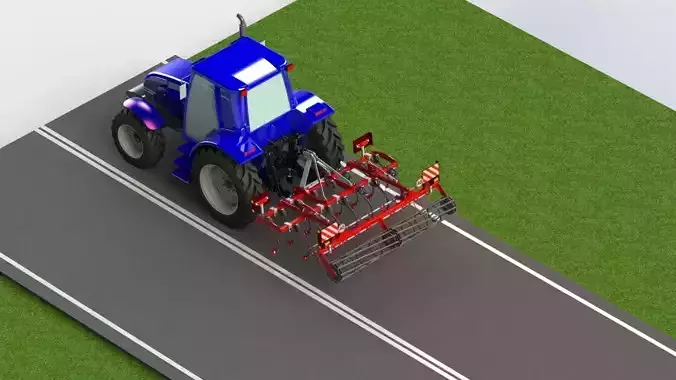 WG 0014 - STL Landscape cultivator 2r3m 3D model