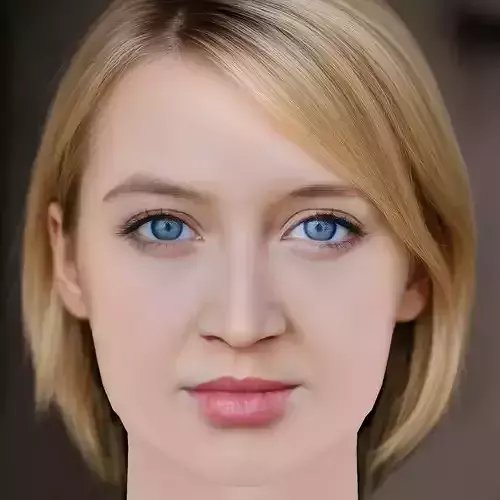 Anna Maria Muhe Head - No Hair - Low poly head for game Low-poly 3D model