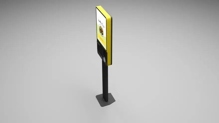 Modern Retail Kiosk Low-poly 3D model_5