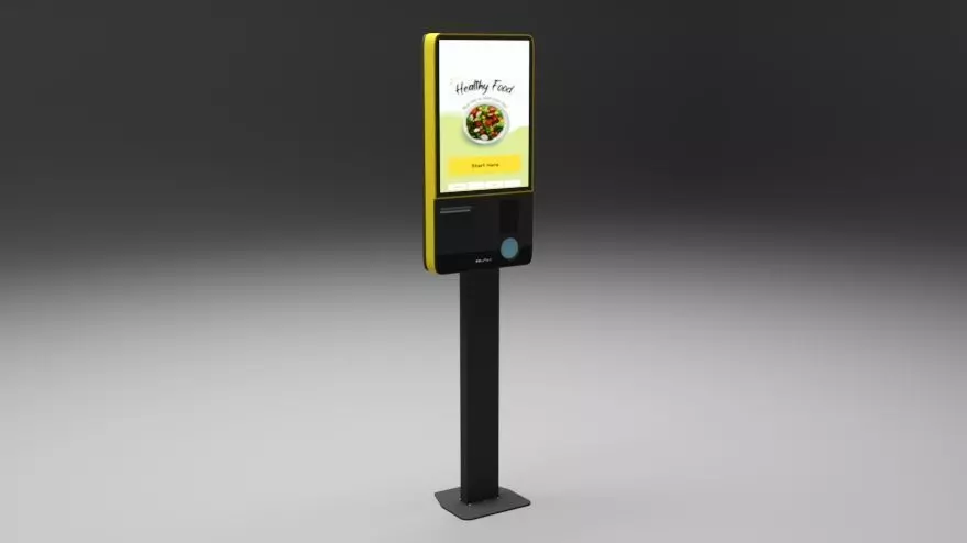 Modern Retail Kiosk Low-poly 3D model_2