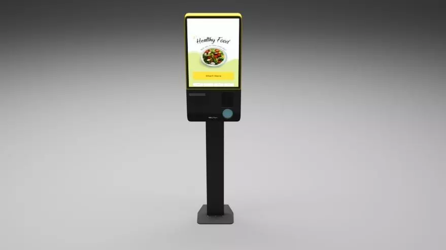 Modern Retail Kiosk Low-poly 3D model_3