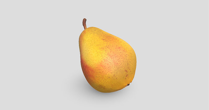 Realistic Yellow Pear 3D Model 3D model 4