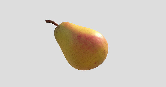 Realistic Yellow Pear 3D Model 3D model 6