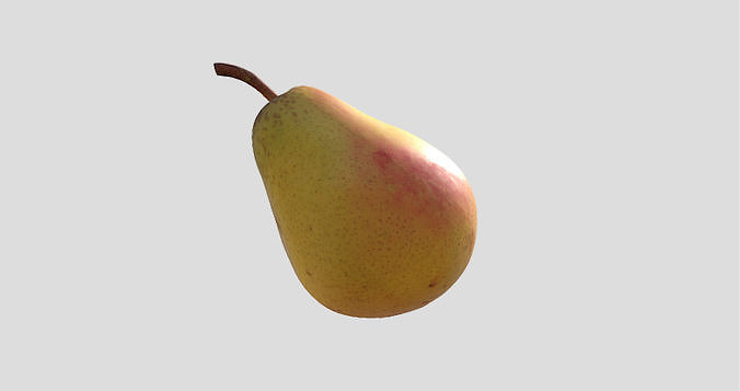 Realistic Yellow Pear 3D Model 3D model 7