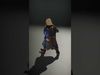 Nordic Warrior Character Model Rigged and Animated Low-poly 3D model_2