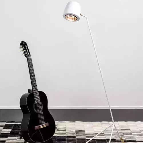 Minimal Modern Floor Lamp 3D Model 3D model