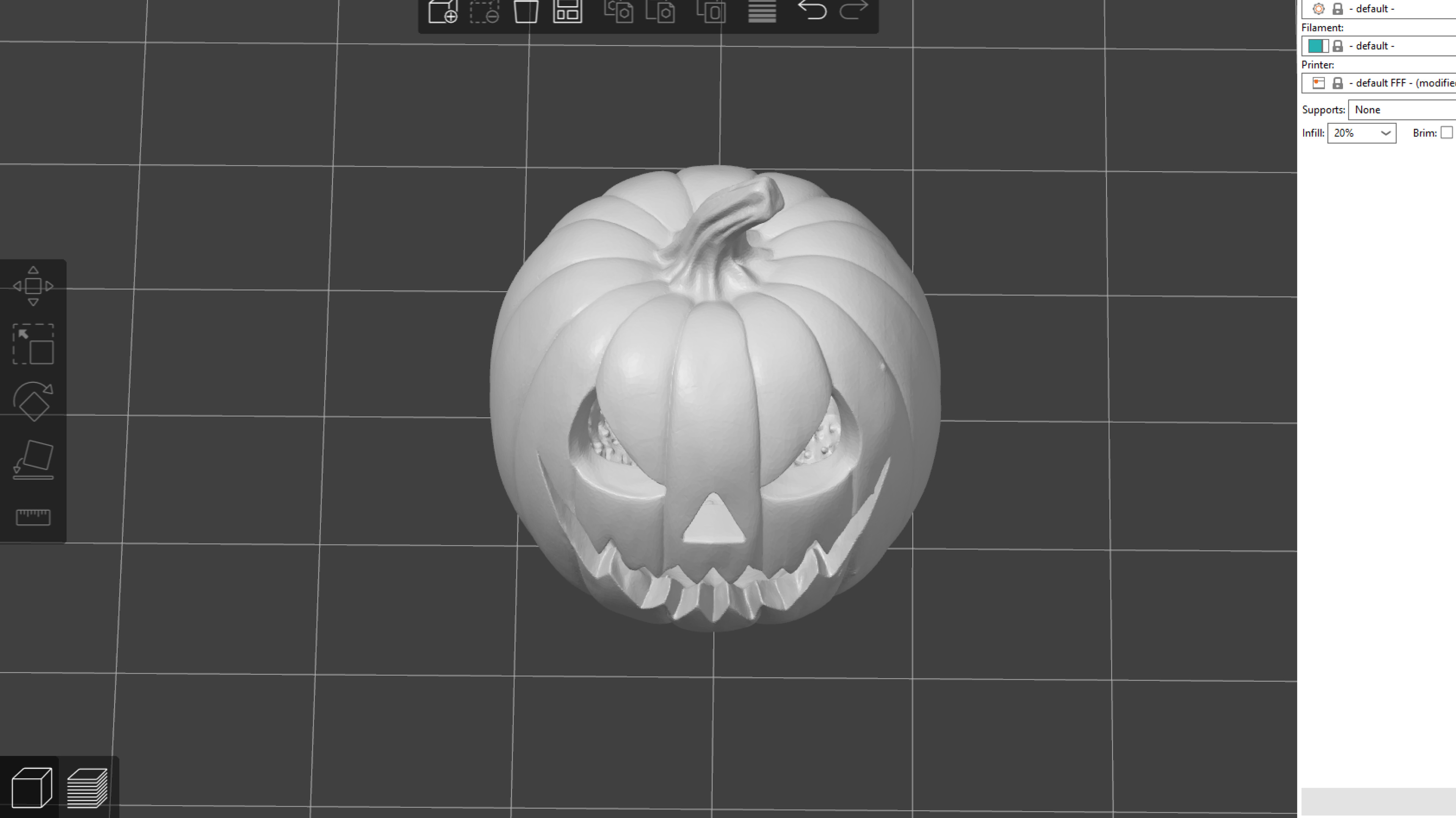 Jack-O-Lantern - Pumpkin 3D print model_1