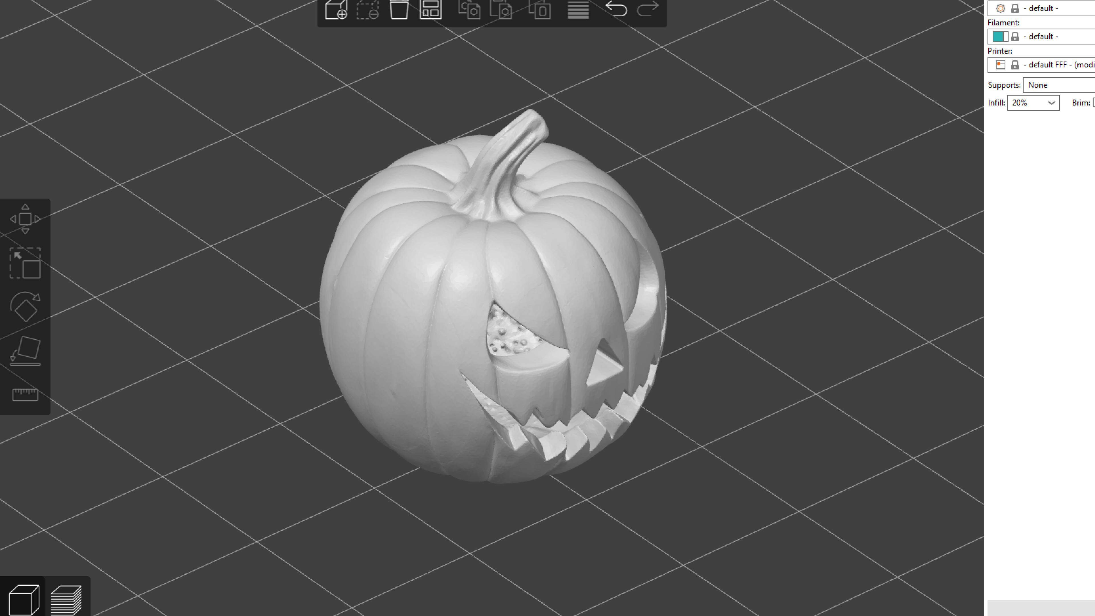 Jack-O-Lantern - Pumpkin 3D print model_2