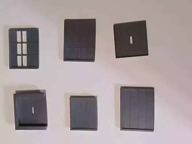 Garage Door Set 1 3D print model