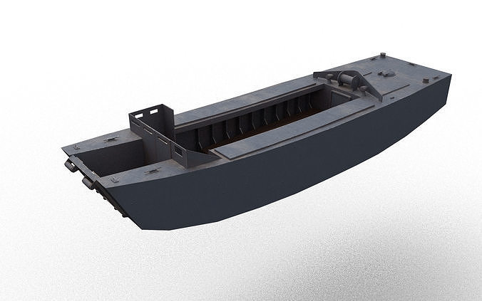LCA - WW2 Landing Craft Assault Low-poly 3D model