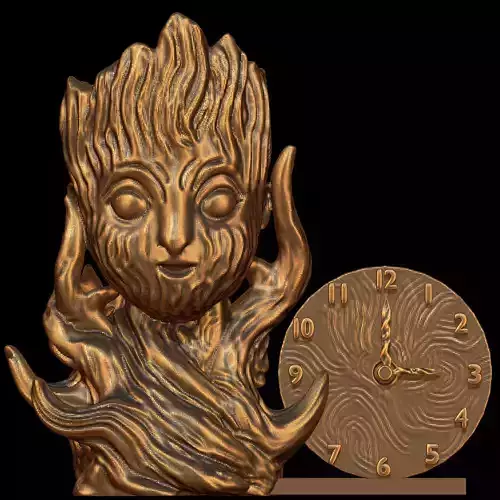 Groot Vase and Clock