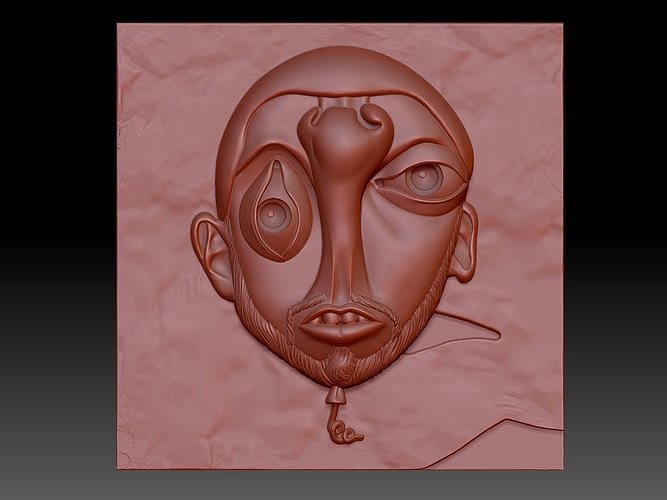Face abstract  3D print model