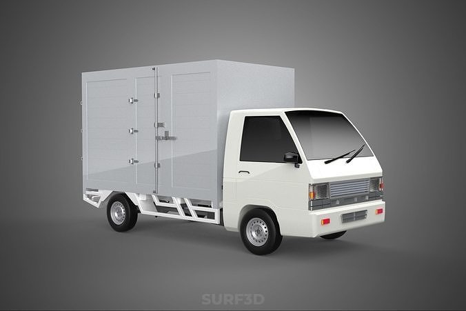 PARCEL COURIER LETTER CARRIER CARGO BOX TRUCK CAR CONTAINER UTE 3D model