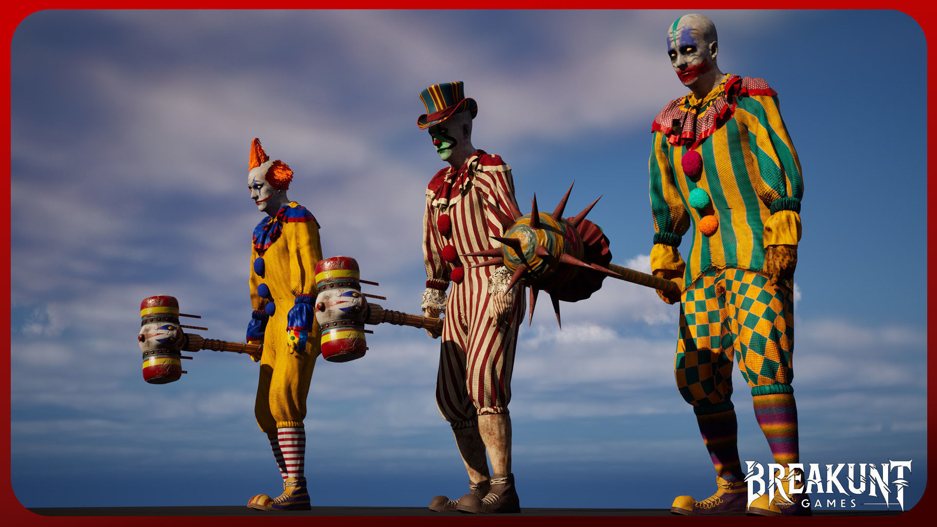 Creepy clown - 3 outfits and 3 assets 3D model_19