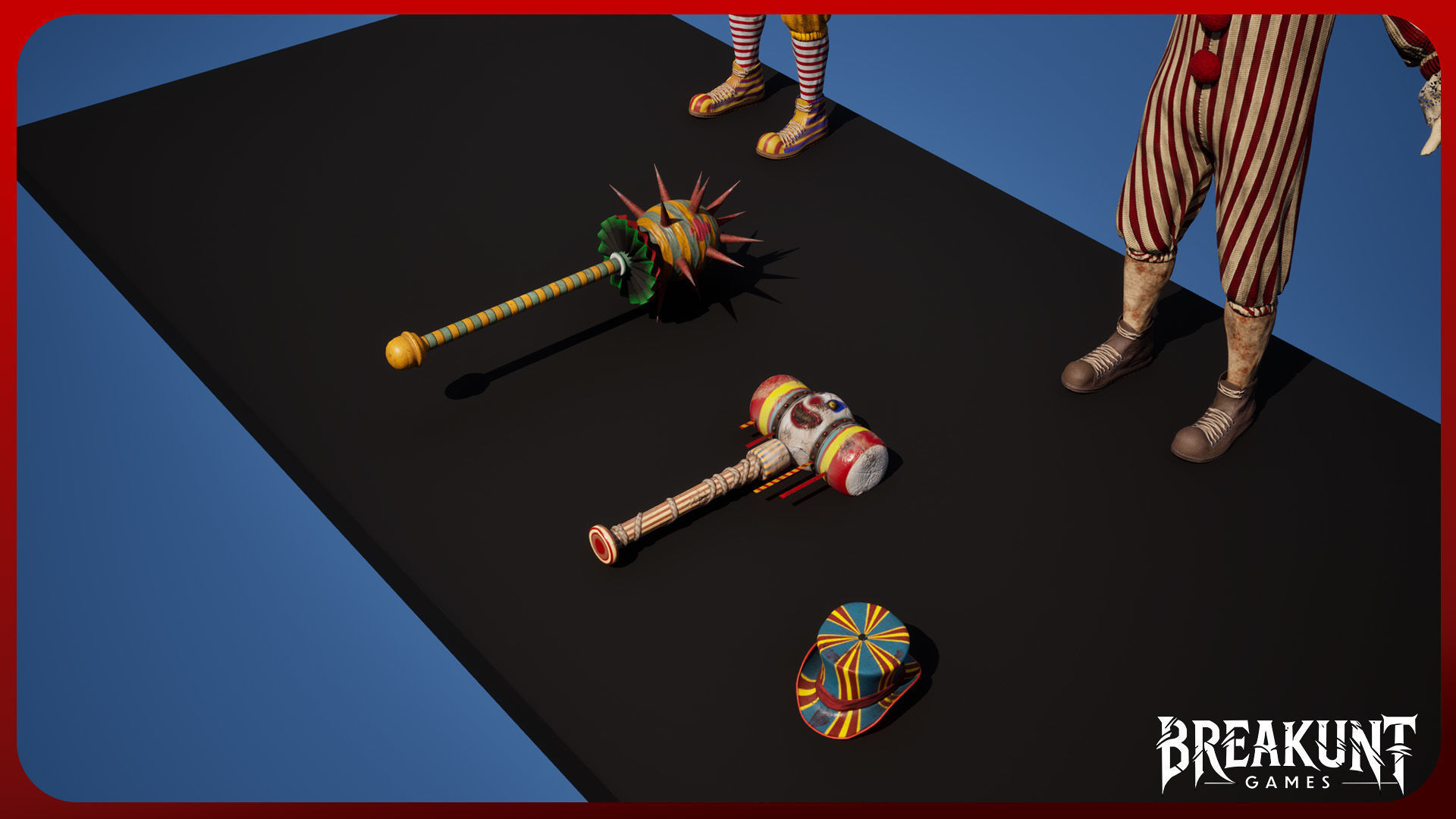 Creepy clown - 3 outfits and 3 assets 3D model_15