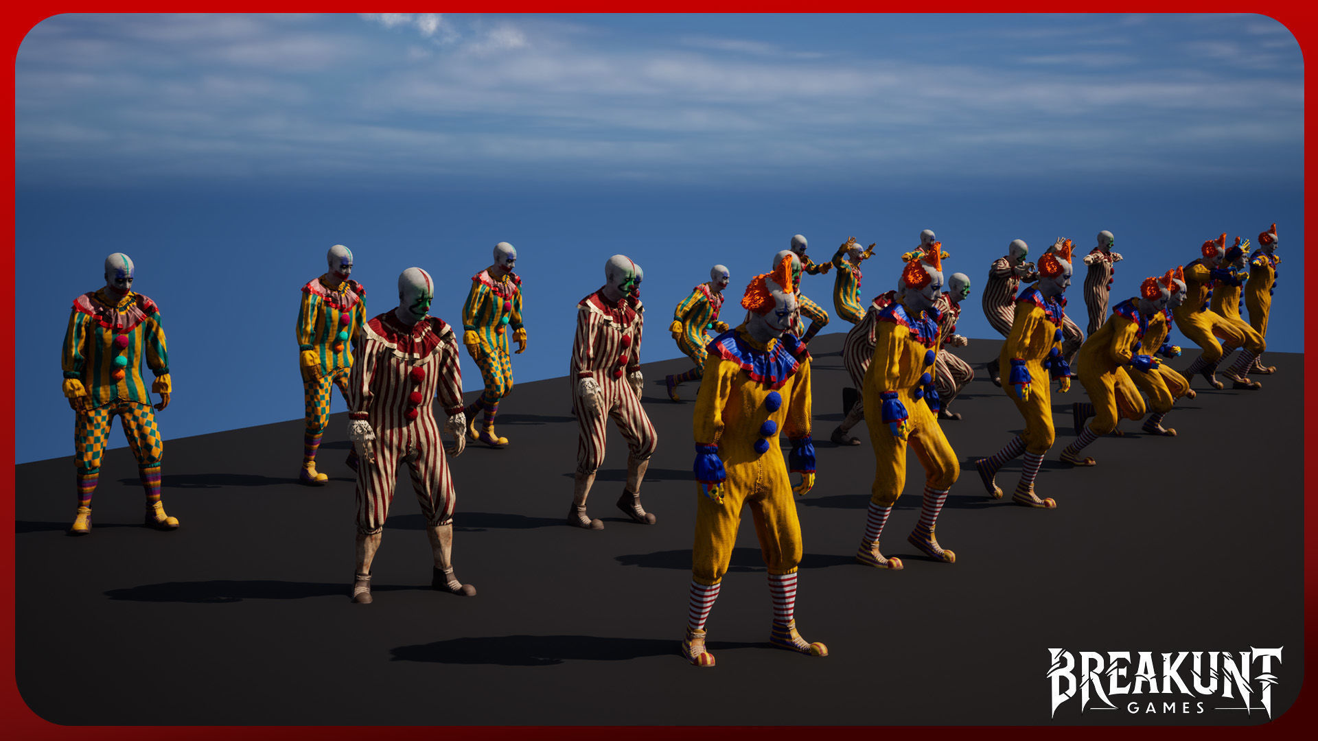 Creepy clown - 3 outfits and 3 assets 3D model_21