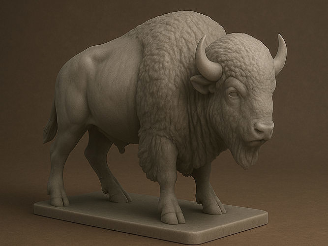 Bison 3D print 3D print model