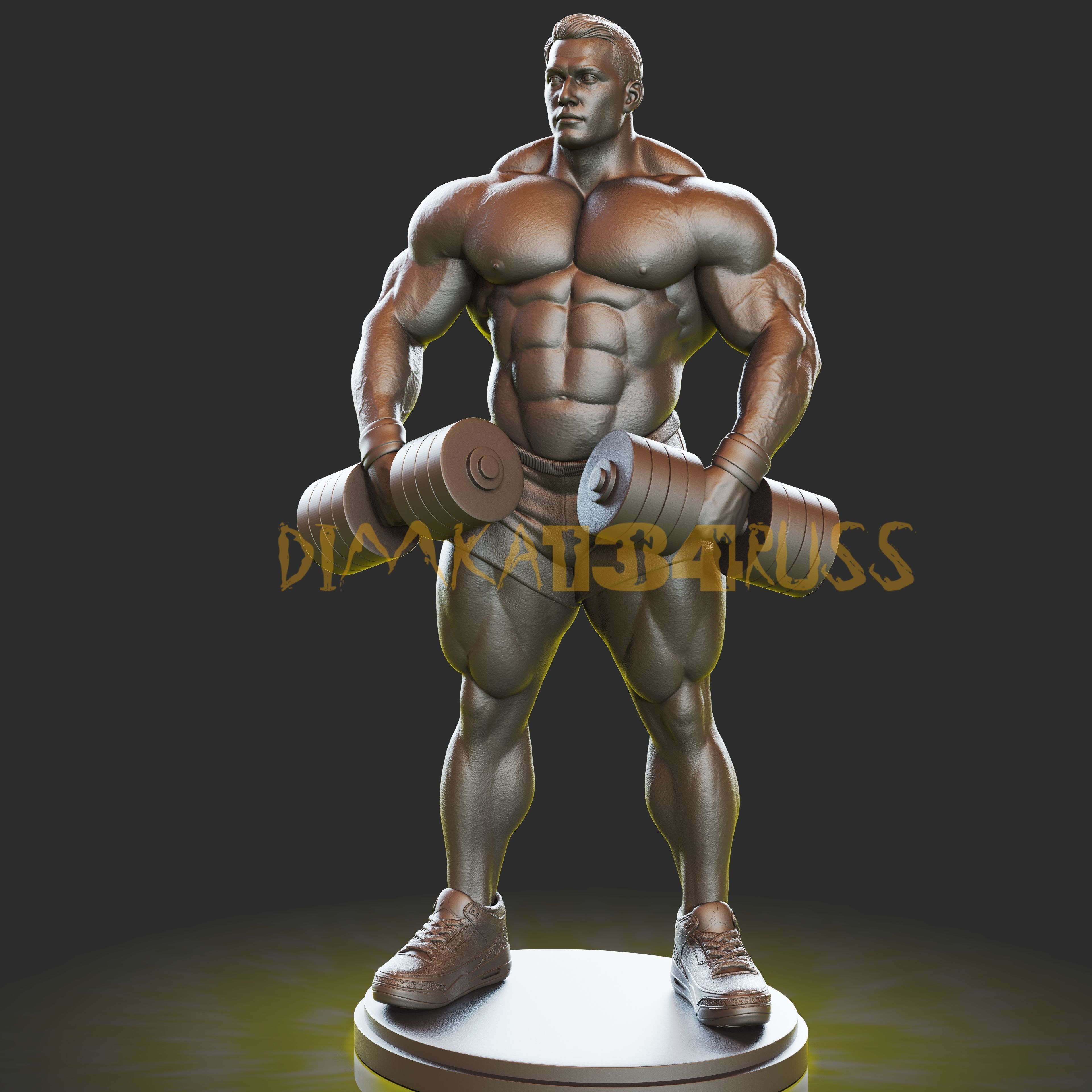 bodybuilding 3D print model_4