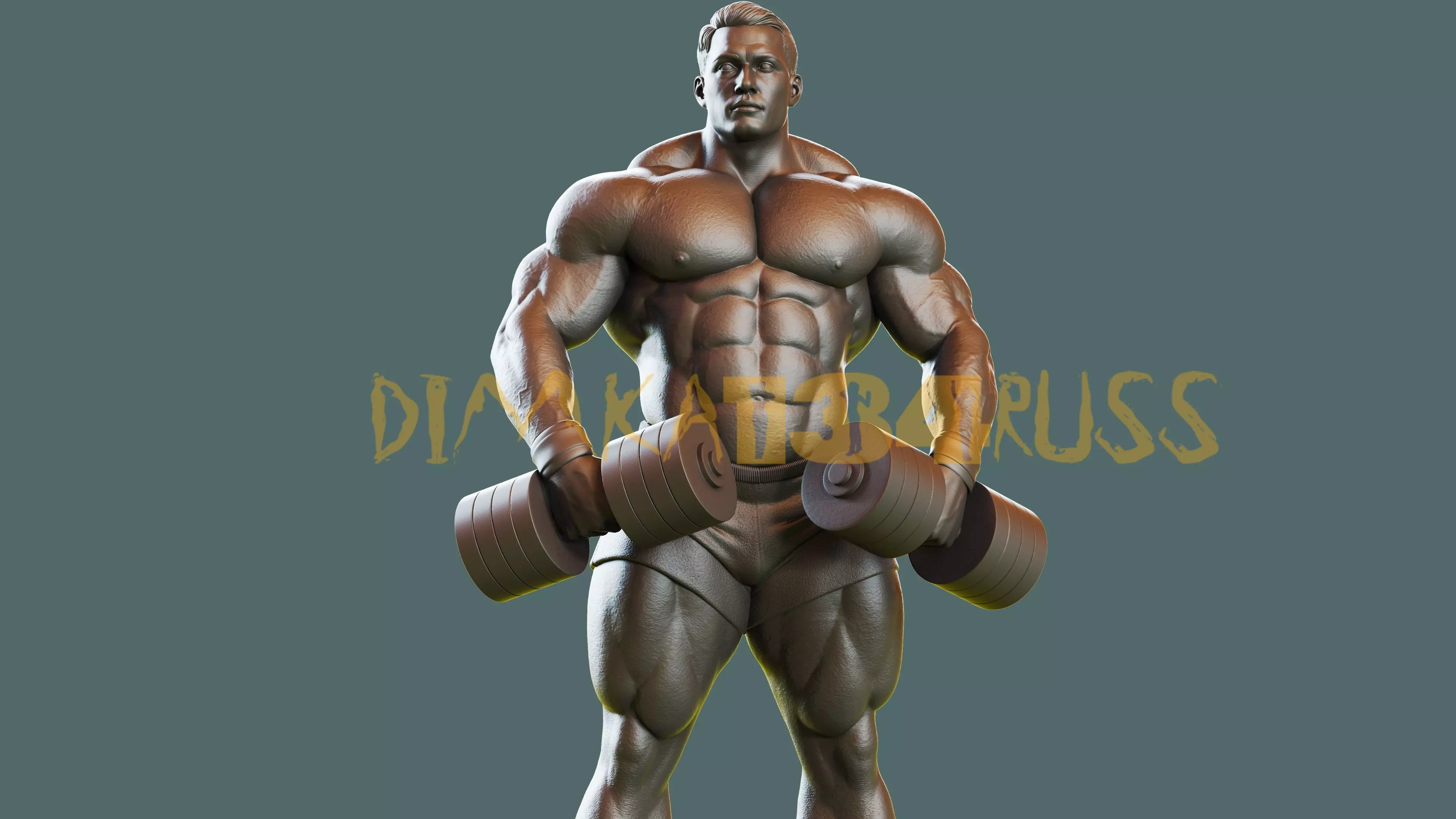 bodybuilding 3D print model_0