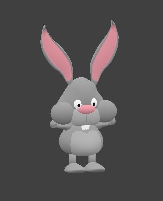 Easter Bunny 3D model_0